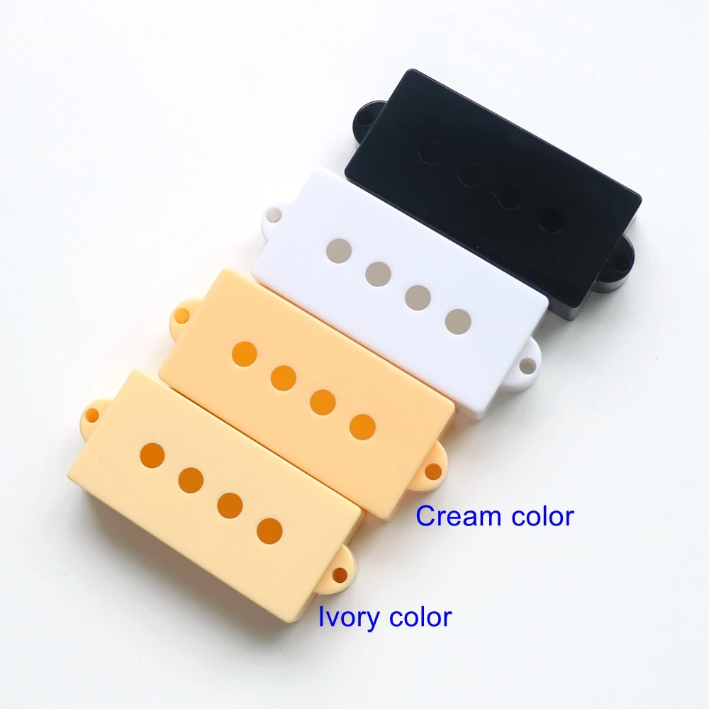 Donlis 2pcs 4 String P Bass Pickup Covers In Black White Cream Colors For Wholesale