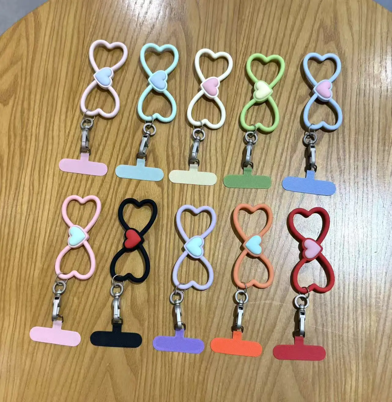 Silicone Bow Bossom Phone Lanyard Strap Soft Tape Gasket Cute Gift For iPhone 18 17 Pro Max 2-Pack