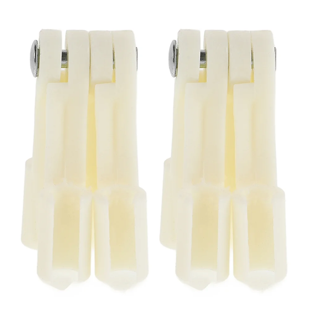 

2Pcs Mosquito Net Holder Foldable Retainer Clips Bed Canopy Stabilizer Shade Netting Clamp Balcony Mesh Plastic Beige Windproof