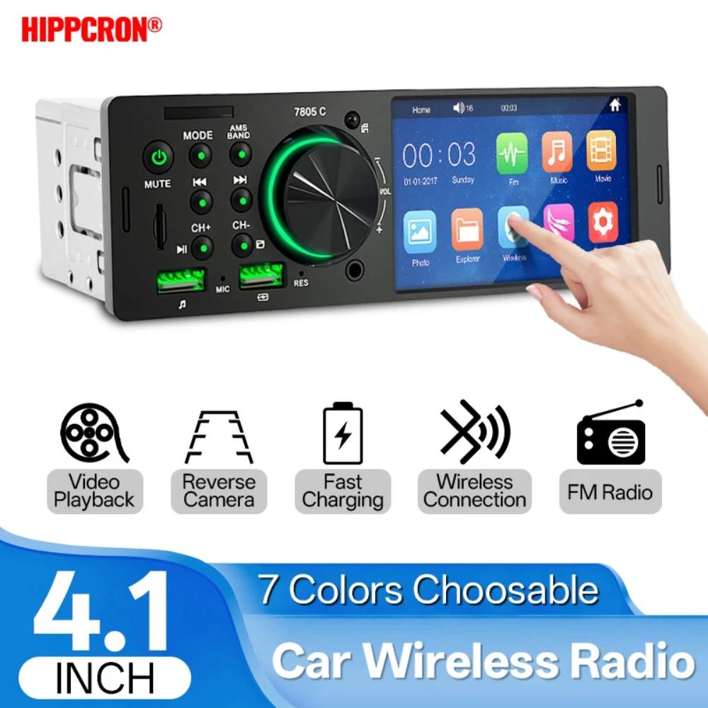 Hippcron Car 4.1” T…
