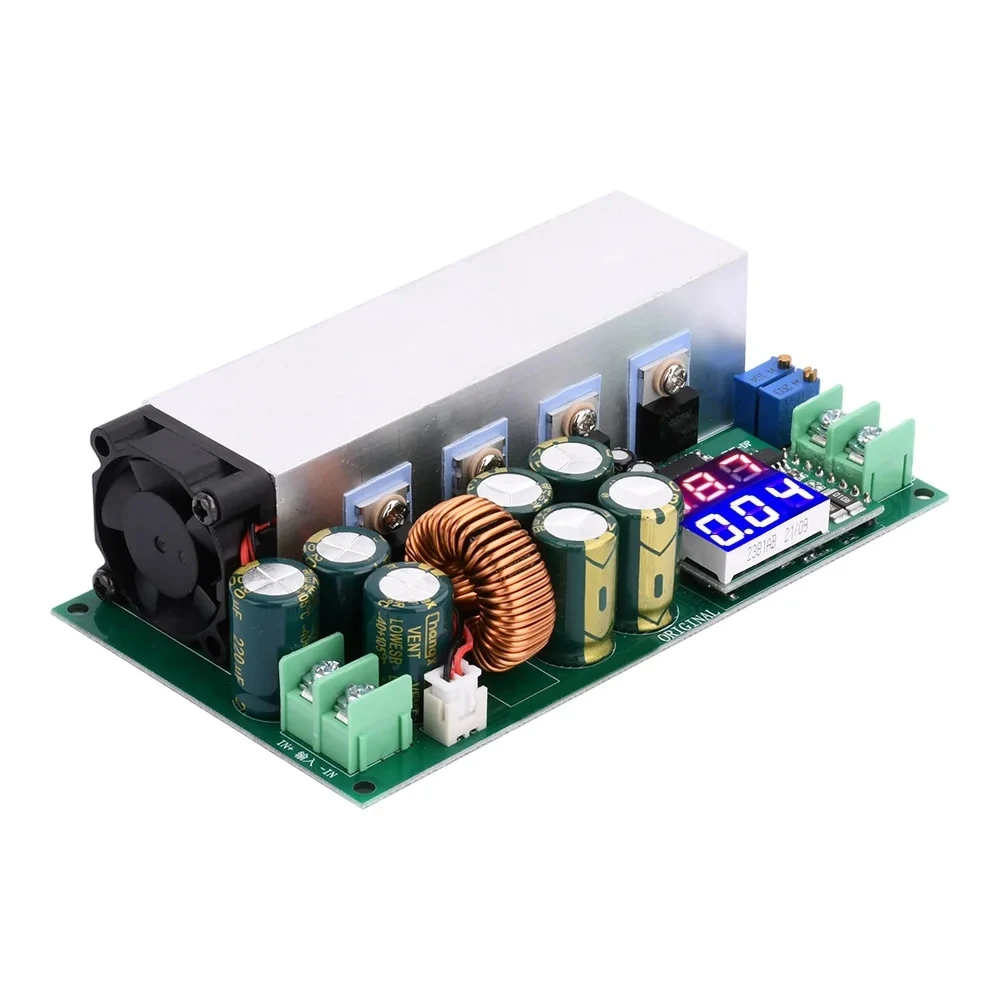 DC12-80V 20A Adjustable Step-Down Power Module Constant Current Constant Voltage Module Voltage and Current LED Display 600W