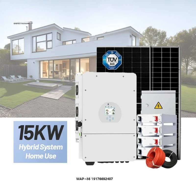 Deye Hybrid Solar Energy Storage System Kit 15KW with Trina Solar Panel All in One Solar Panel Power System for Home