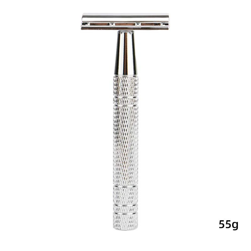 4색 남성용 전문 수동 면도기 이발사 면도기 면도 수염 커터 선물 안전 면도기 금속 무게감 있는 손잡이 선물