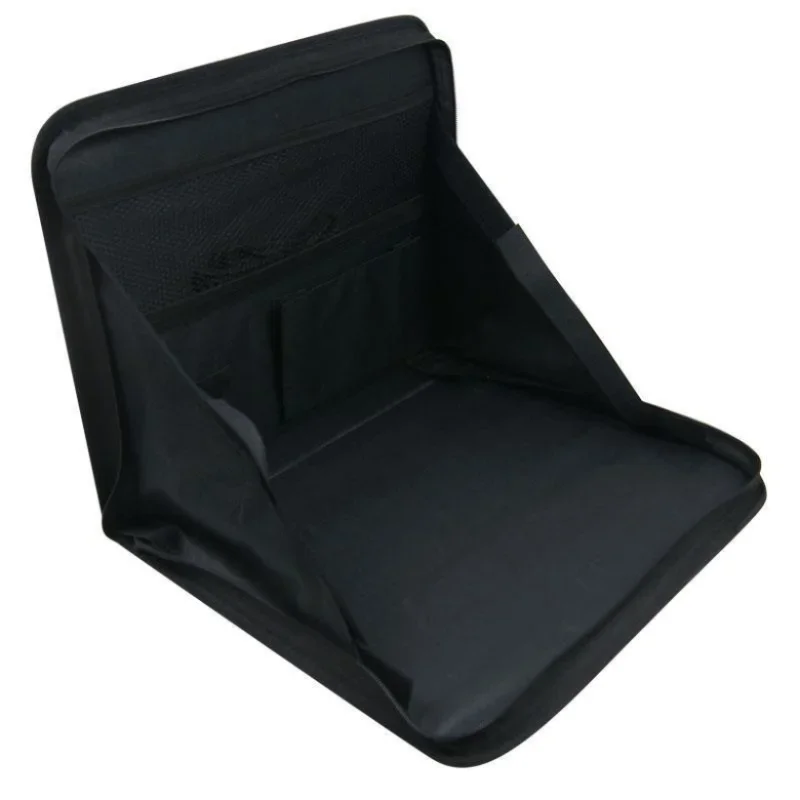 Car Rear Seat Table Laptop Stand Food Table Tray Storage Bag Portable Car Computer Desk Stand Foldable 1PC