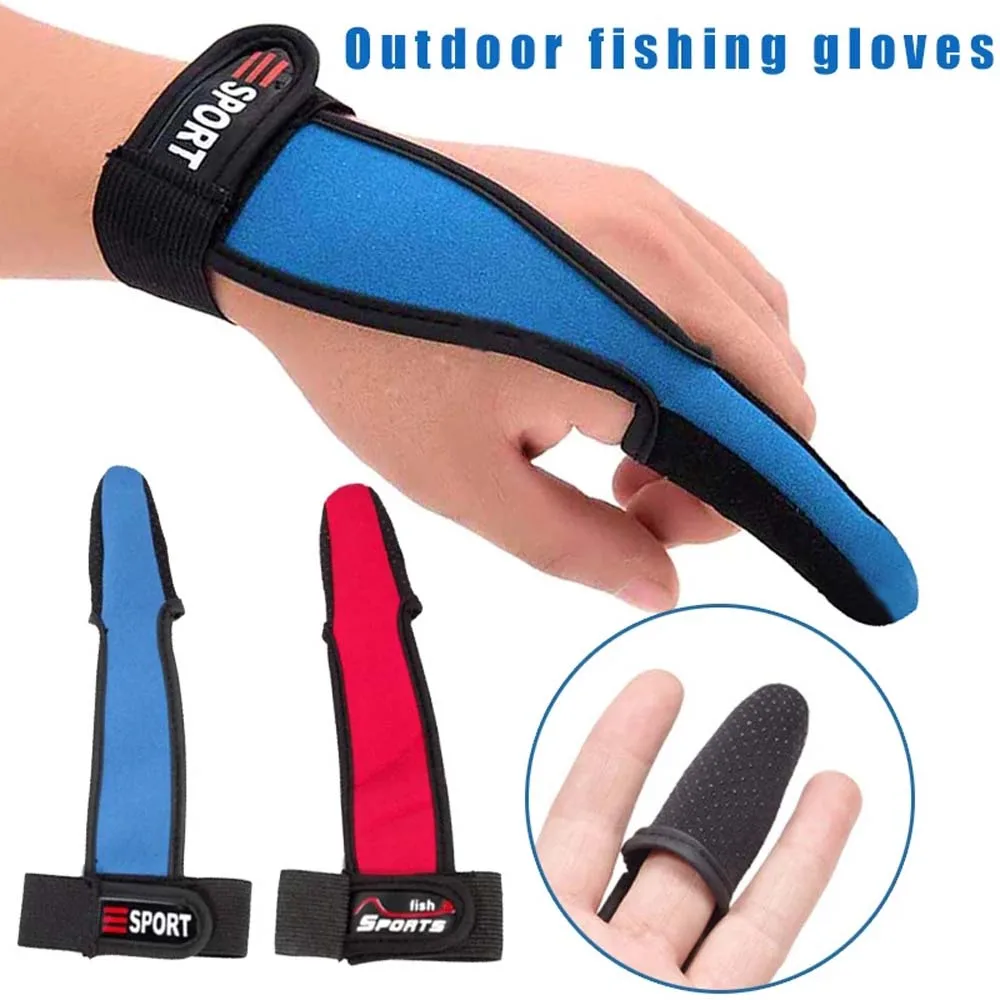 

Control Line Glove Bare Fingertips Single Finger Protector Fishing Gloves Fishing Accessories One Finger Casting Glove