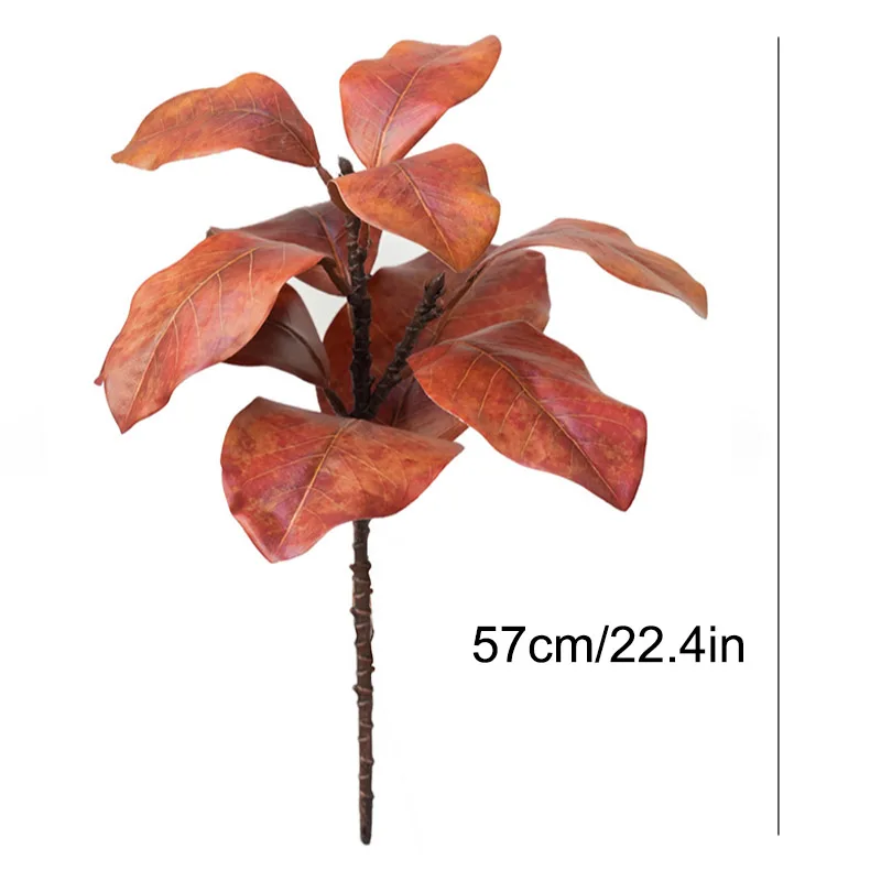 1PC Simulation Green Plants, Magnolia Leaves, Home Decor, Wedding Garden, Green Display Window , Artificial Landscaping