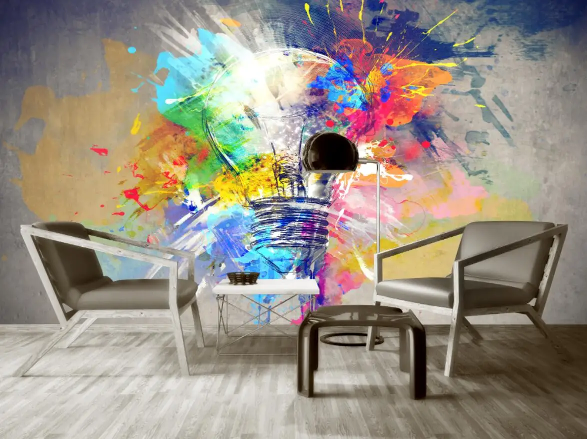 Custom 3D wallpaper Letter graffiti wallpaper colorful murals for children's rooms living room backdrop wall mural wallpaper