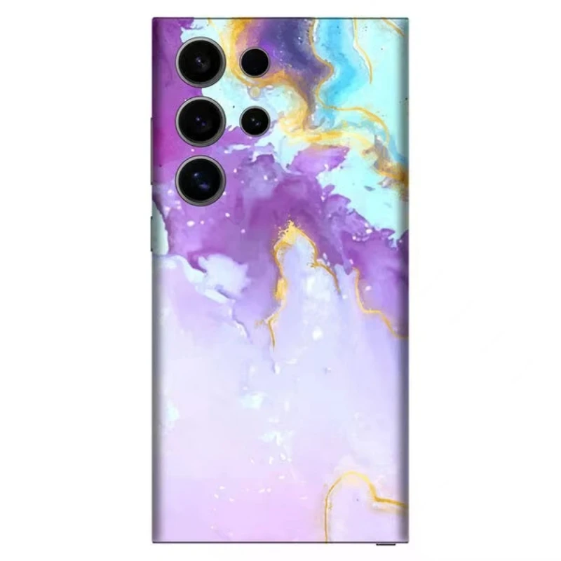 3M pele colorida para Samsung Galaxy, protetor de tela traseira, envoltório com adesivo de pele lateral, macio, S24, S23, S22, S21, Note20, 10