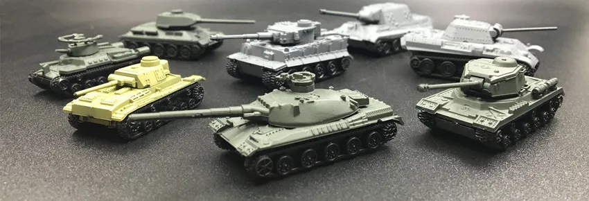 1/144 WWII AMX-30 Tiger Heavy Tank Leopard MBT 4D Finished Model Kits Mini Military Model Puzzle Toy Car Ornaments 8pcs/set