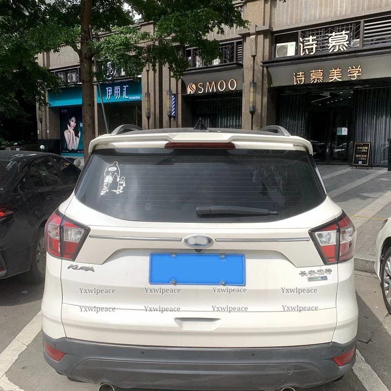 For Escape Ford Kuga Spoiler 2016 2017 2018 2019 ST Style ABS Material Unpainted Color Rear Roof Spoiler Trunk Lip Wing