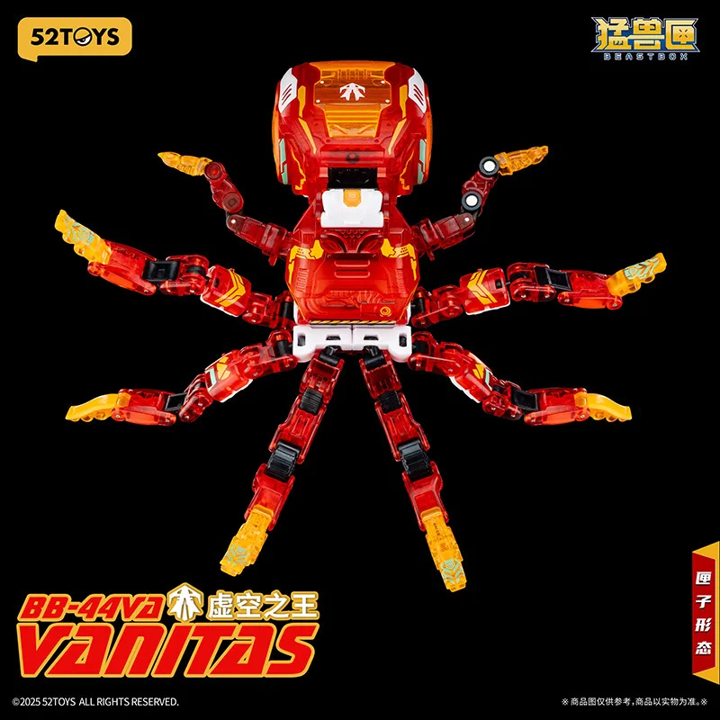 【 BEASTBOX】Neues 52TOYS Neues, heiß verkauftes Beast Box Void King Octopus Transformationsspielzeug, Montage, fertiges Mech, Weihnachtsgeschenk für Kinder