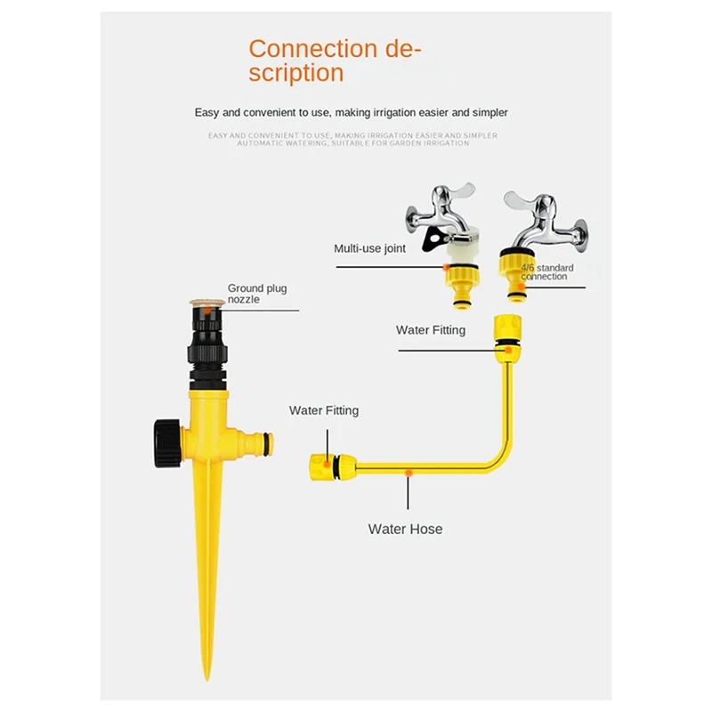 Plant Garden Vegetable Garden Sprinkler Series Pin Sprinkler Adjustable Atomizing Buried Sprinkler Ground Plug