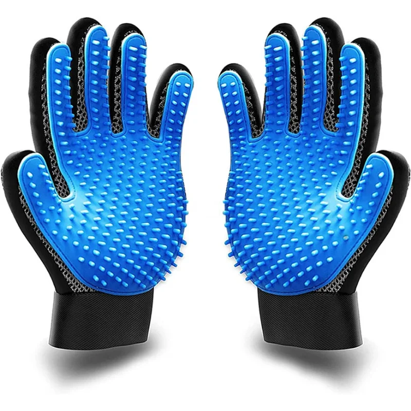 ชุดอุปกรณ์กรูมมิ่งสำหรับสัตว์เลี้ยง สุนัข แมว กระต่าย แปรงขน 2 ด้าน ถุงมืออาบน้ำทำความสะอาด ขจัดขนหลุดร่วง ขจัดขนพันกัน