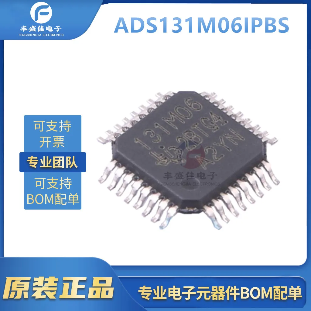 Analógico para Chip Conversão Digital, ADS131M06IPBS TQFP-32, 5x5, Spot