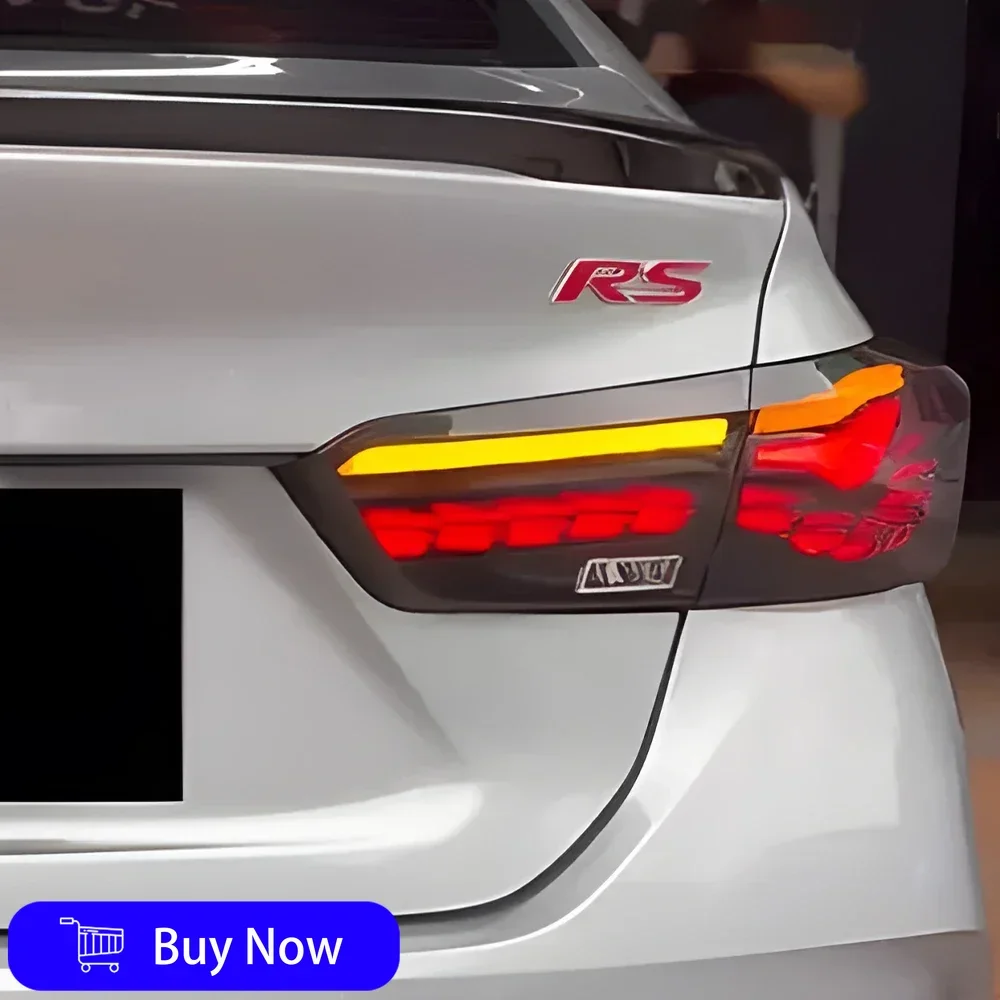 

For Honda City 2021-2023 Car Taillights Assembly LED Auto Rear Lamps Upgrade Dynamic Stream Dragon Style Taillights Accessories