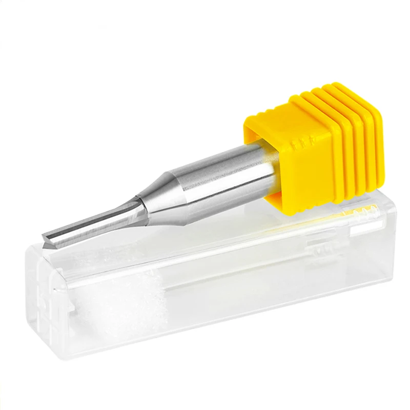 TCT اثنين حافة سكين مستقيم لمتوسطة الكثافة اللوح الليفي الألواح النجارة بت التوجيه 12.7 مللي متر عرقوب أدوات النجارة #4