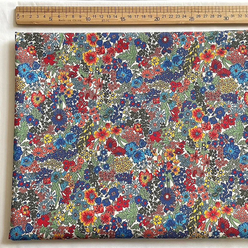 

100% cotton Margaret Annie 80S Like liberty tana lawn Poplin printing Sewing fabric Making Dress Clothing Handmade DIY Cloth
