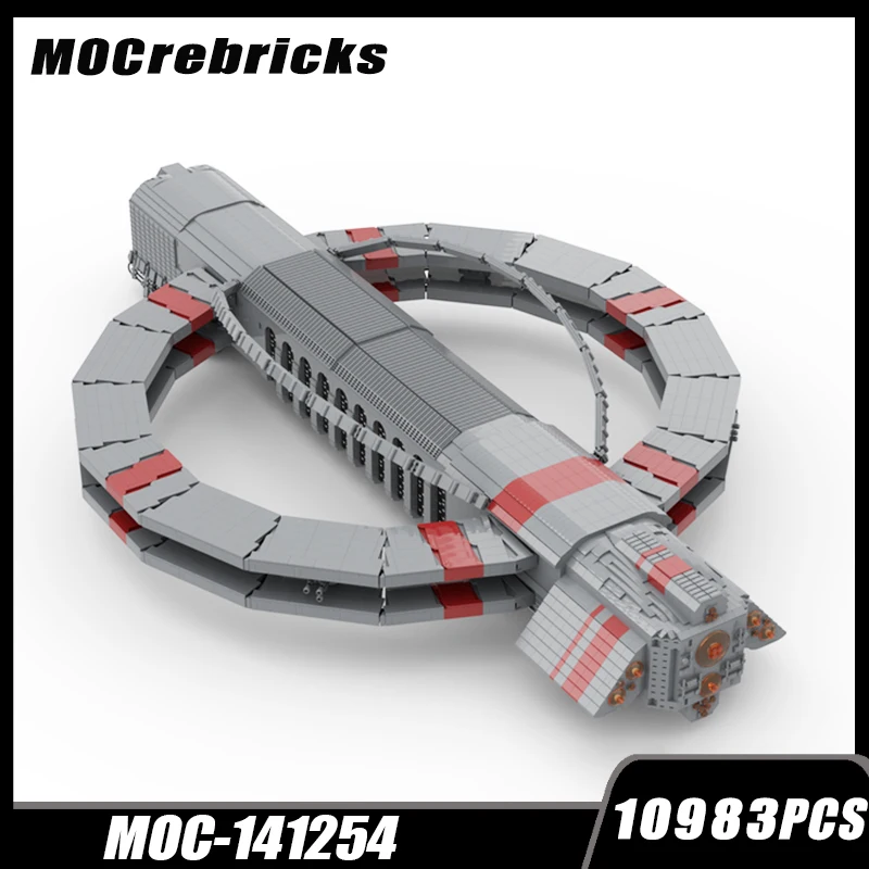 MOC-141254 Popular Building Block Peacekeeper Command SpaceShip DIY Model Bricks Education Assemble Puzzle Toys Kid's Xmas Gifts