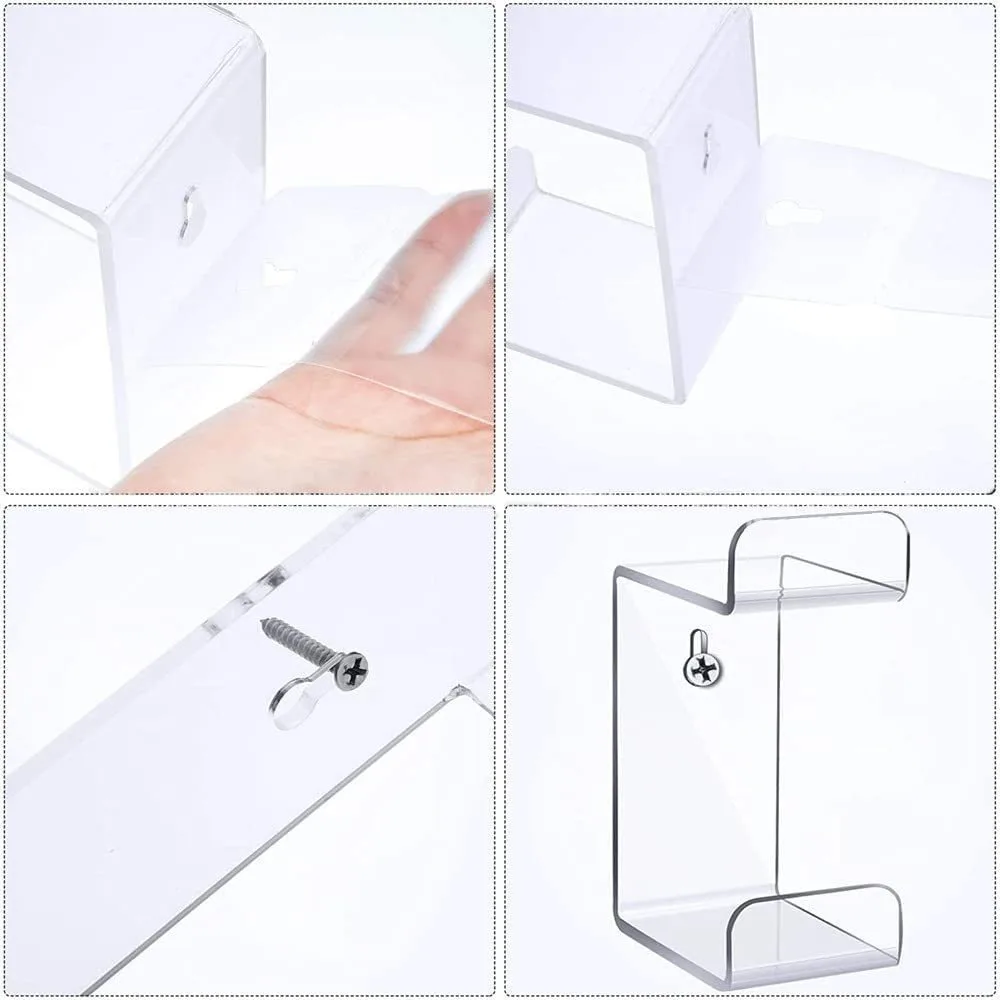 Display Bracket Game Handle Bracket Space Saving Compatible Wall Mounted Game Controller Holder Black/White/Clear Secure