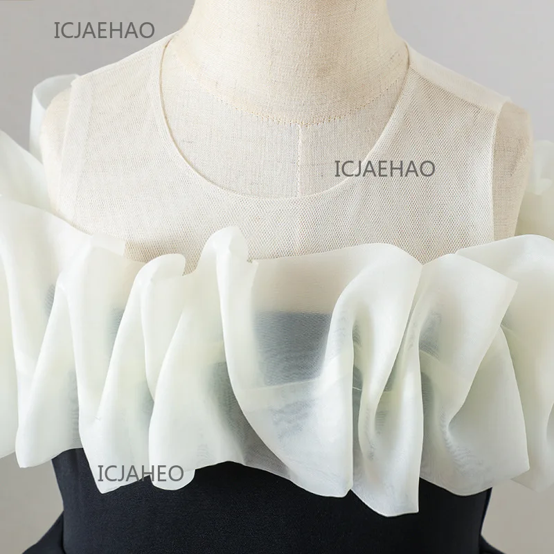 

Party Dress 2025 Black Girls Evening Princess Gown Performance Birthday Party Kids Dresses Costume Children Pageant Host Piano