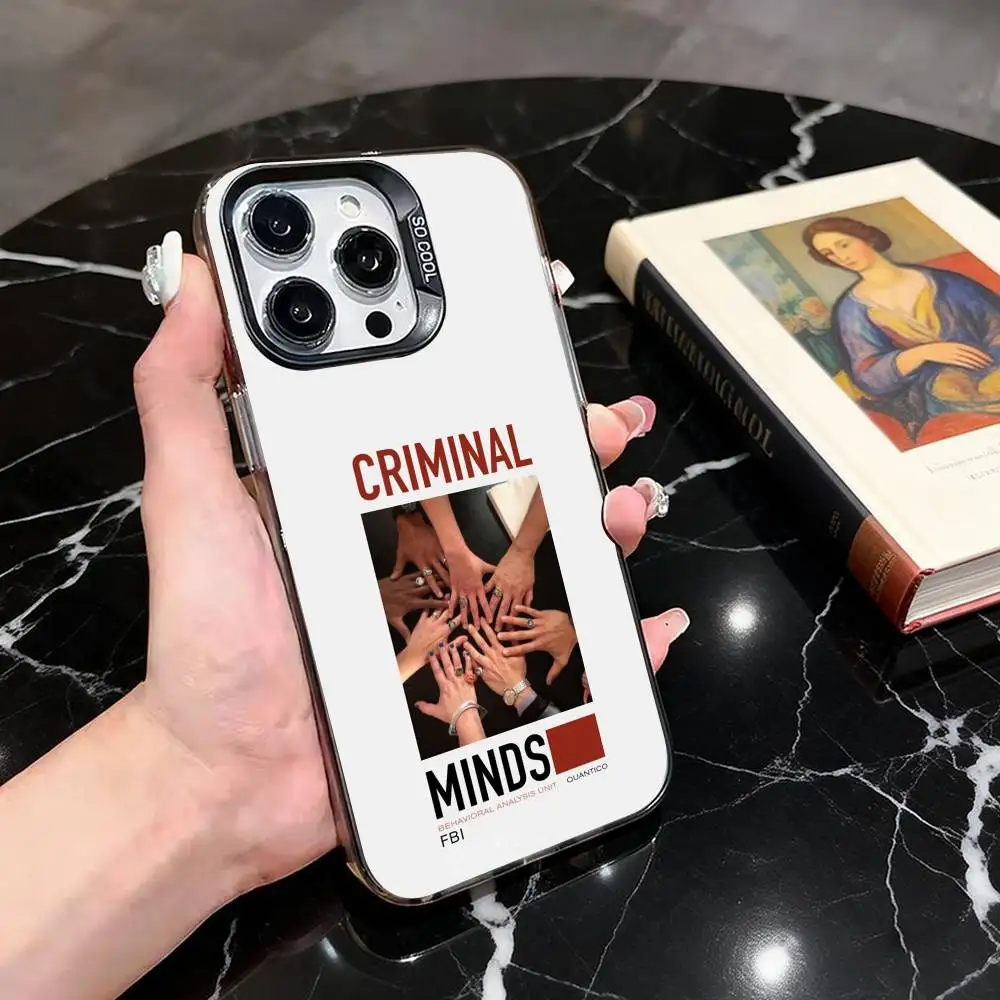 Criminal Minds Suspense Tv Show  Phone Case For iPhone 17,16,15,14,13,12,11 Plus,Pro Max,XS,Colored Silver Plated Inside Cover - view 5