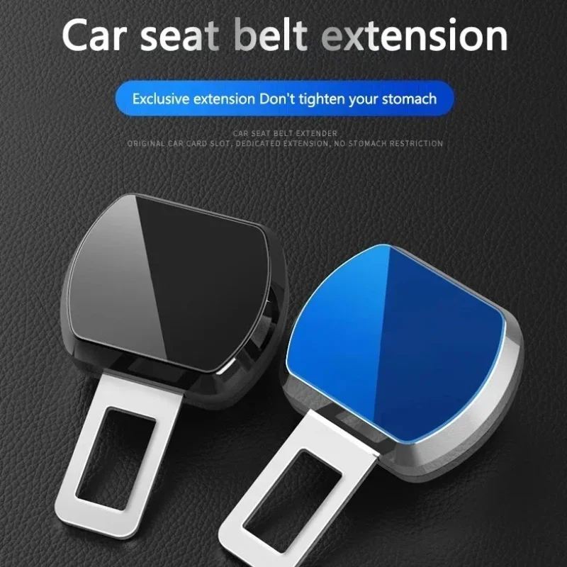 1/2Pcs Car Seat Belt Clip Extender Safety Seatbelt Lock Buckle Plug Thick Insert Socket Extender Safety Buckle For Tesla Porsche