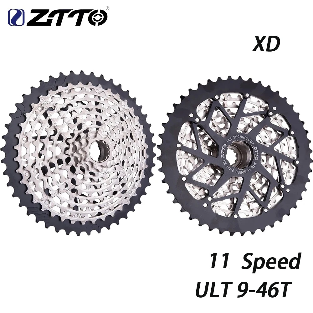 ZTTO ULT MTB 11 Speed 9-46T XD Compatible Bike Sprocket Ultimate Cassette 11S 46T Durable Freewheel Ultralight Mountain Bicycle