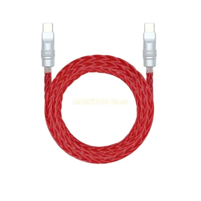 F62C 타입 C에서 빠른 충전 및 데이터 전송을위한 C 형 꼰 케이블 내구성