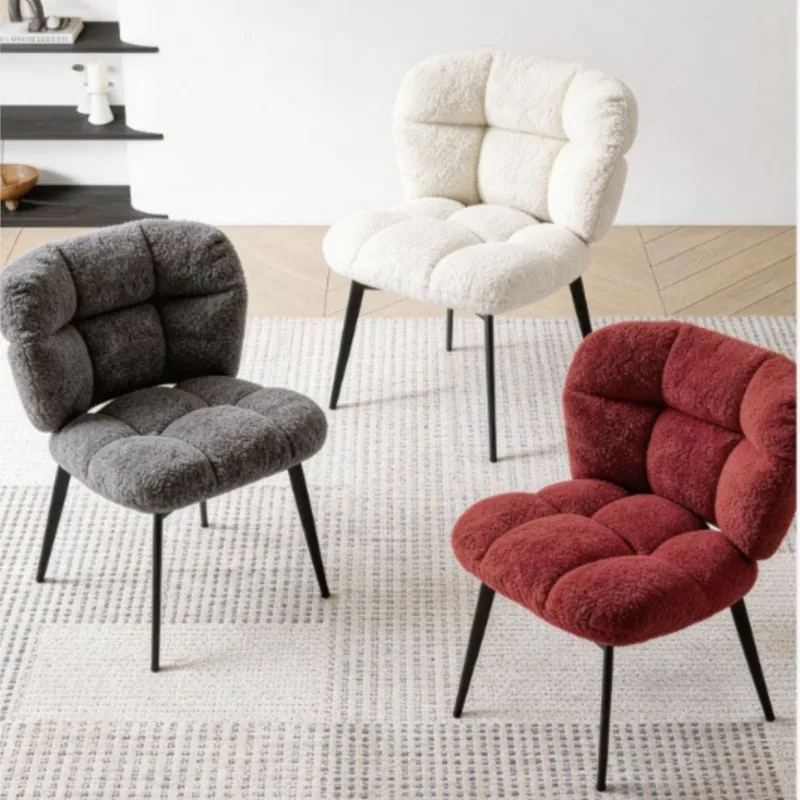 Italian Minimalist Cloud Dining Table Chair Light Luxury High-end Dining Chair Home Bedroom Restaurant Backrest Chair