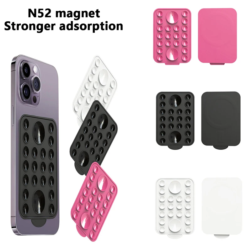 

Магнитный держатель для телефона на присоске Magsafe, силиконовый магнит на присоске, настенное крепление, подставка для IPhone 12/13/14/15, универсальный кронштейн