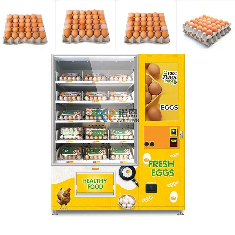 Easy Opearion Milk Bread and Eggs Vending Machine Fresh Egg Vending Machine with Lift