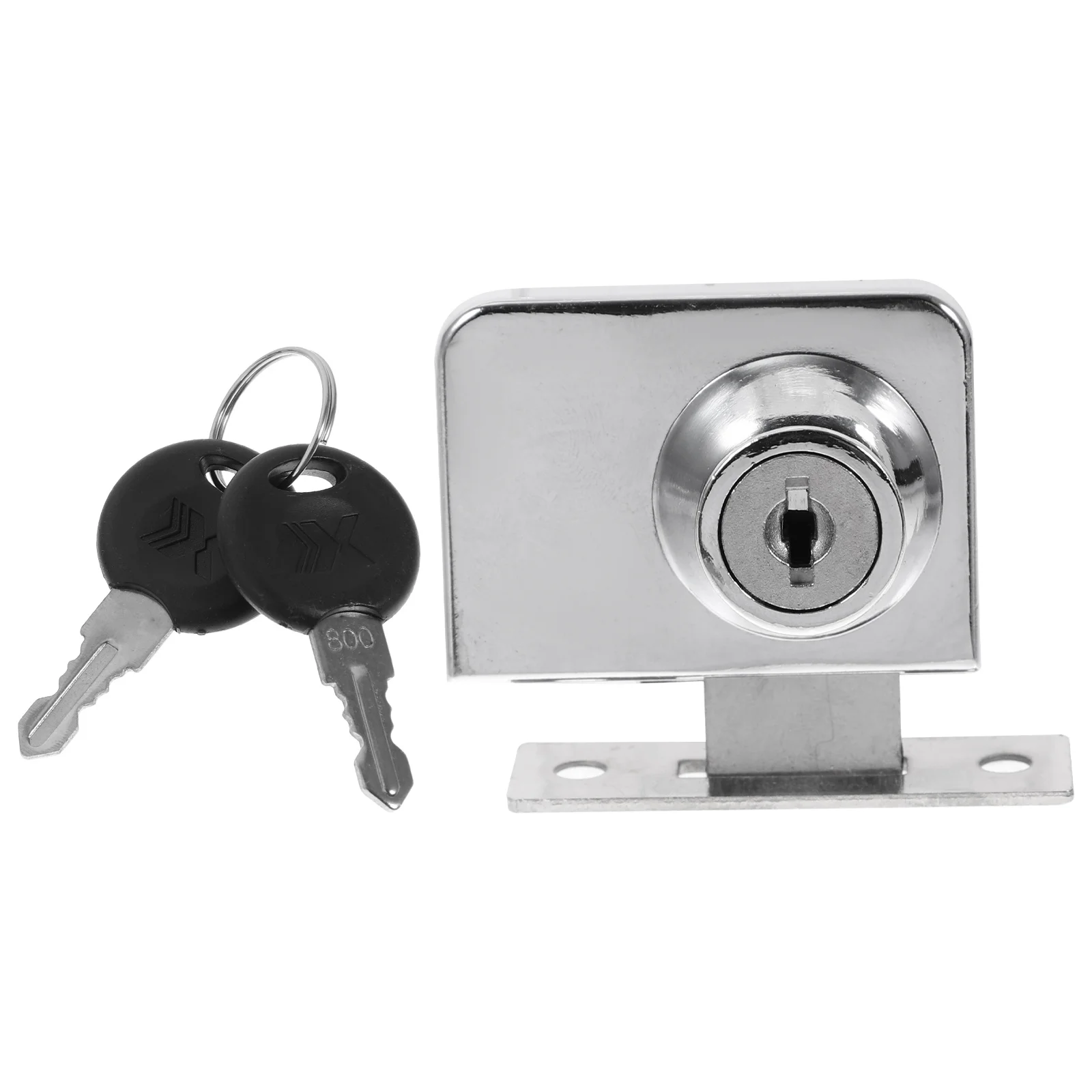 

Glass Cabinet Lock Zinc Alloy No Drill Installation For Showcase Wine Cabinet Home Office Display Case Security Lock
