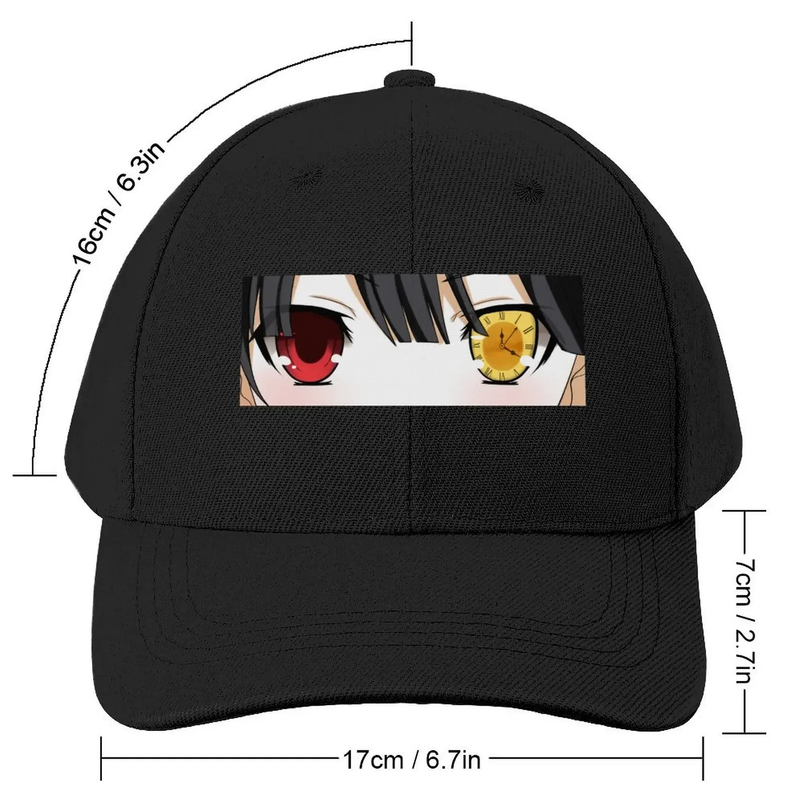 Kurumi Eyes Peeker Anime Slap Baseball Cap Ball Cap Uv Protection Solar Hat Hat Luxury Brand Women's Hats For The Sun Men's