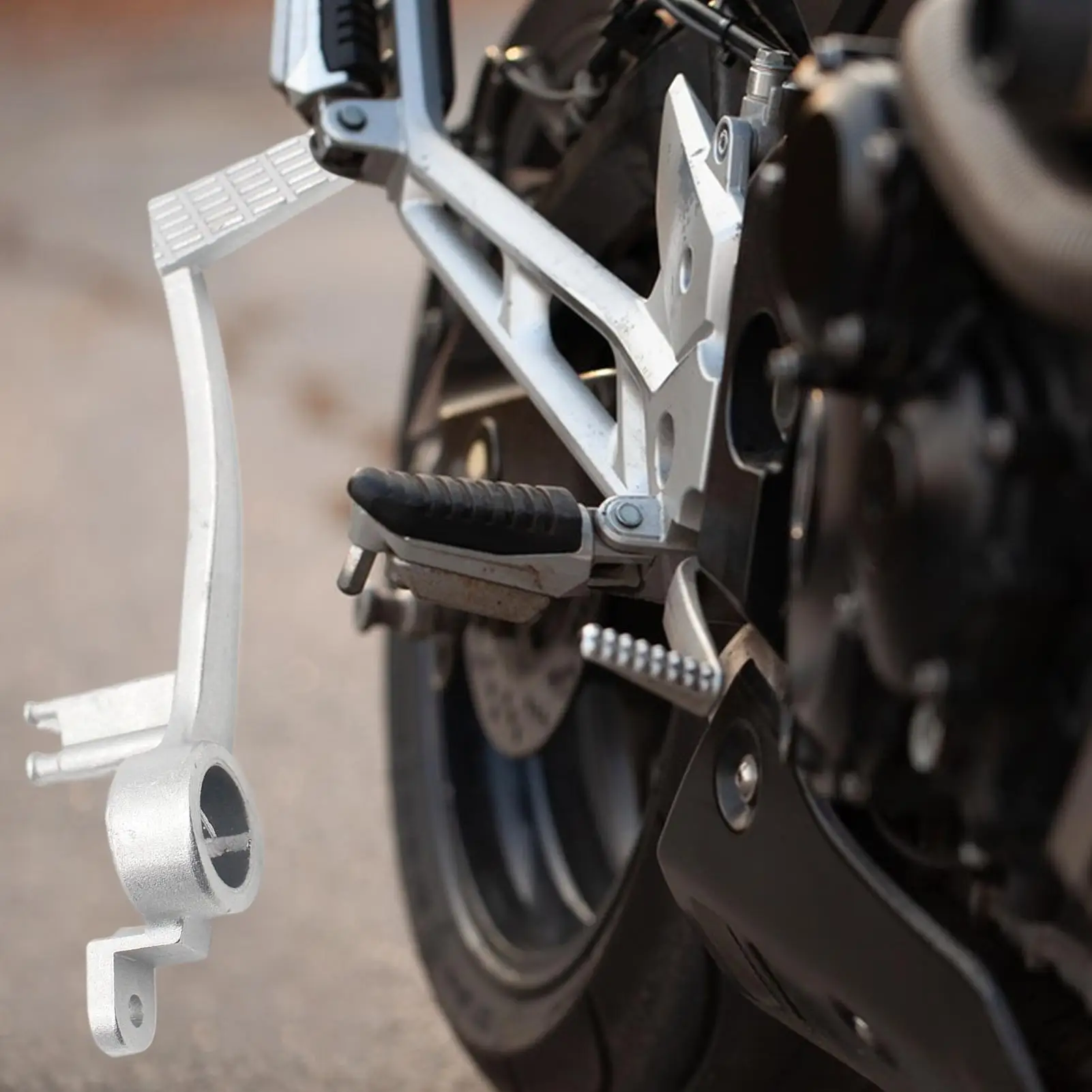 

Motorcycle Brake Pedal Aluminum Motorcycle Gear Shift Lever Rear Brake Lever Foot Pedal for Men Women Bike Racing Repair