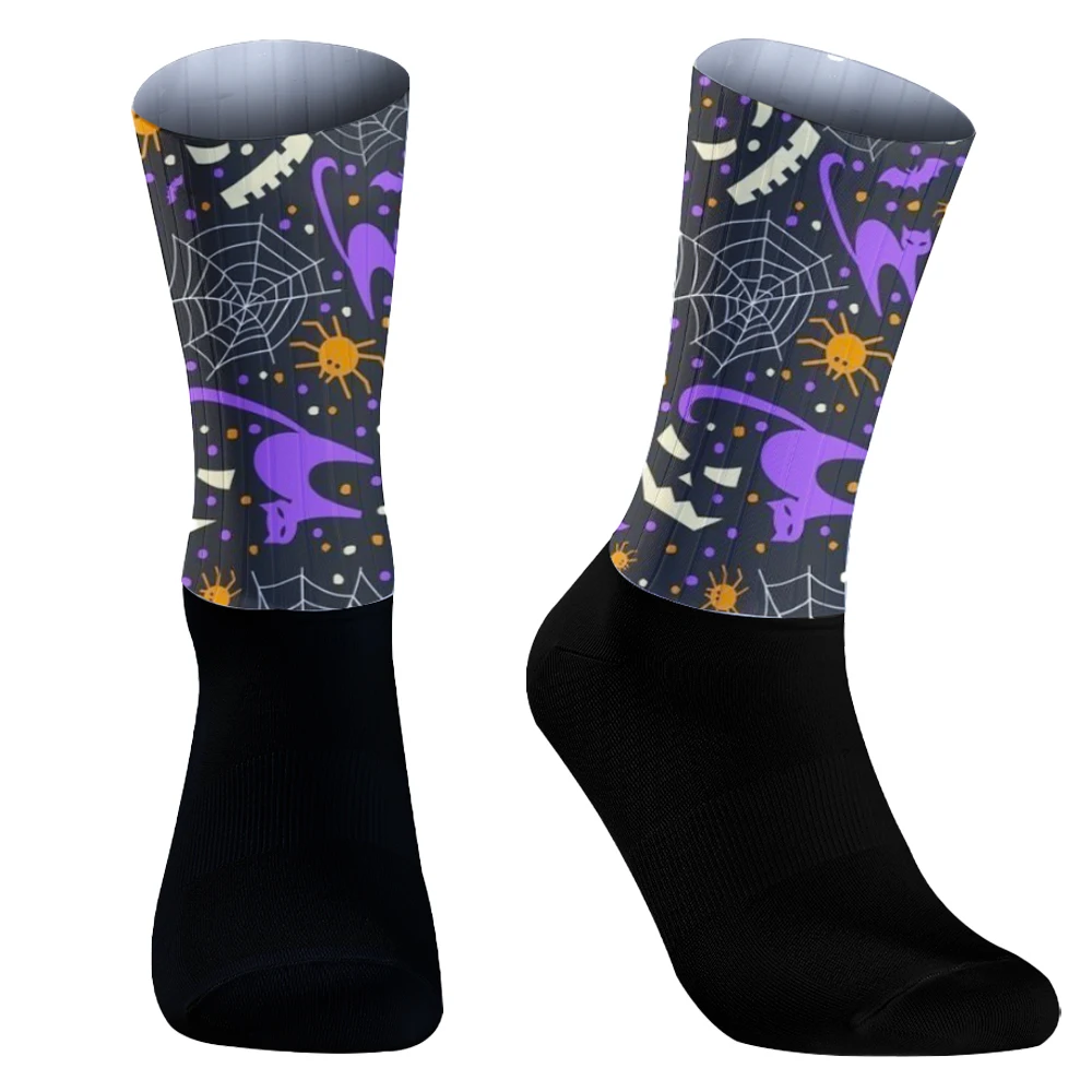 New 1Pairs Of Men's Socks, Autumn And Winter Vintage Fun Fashion Halloween cycling socks, Sports Trend Socks