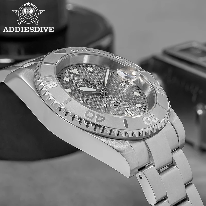  ADDIESDIVE Classics Diver Watch Sapphire Glass 20Bar Waterproof BGW9 Luminous Stainless Automatic Watches for Men New AD2087