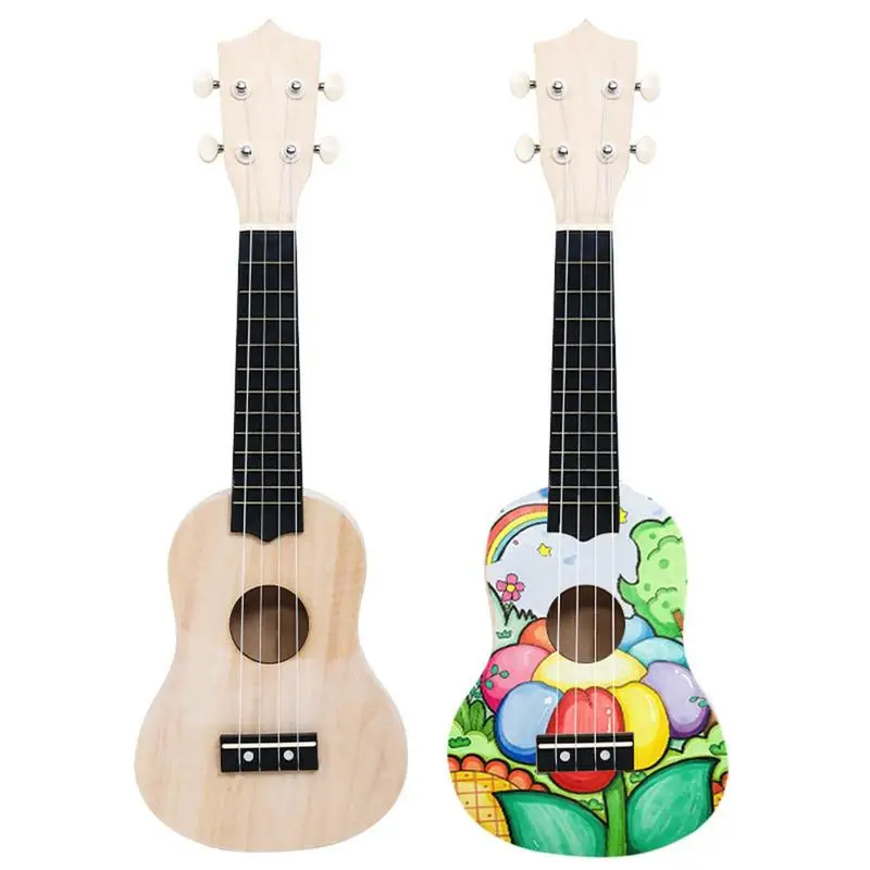 Portátil Ukulele Building Kit, faça seus próprios brinquedos, instrumentos musicais, DIY, interessante