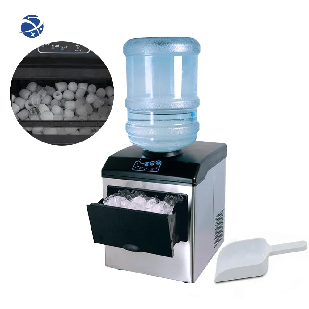 ITOP Automatic Portable 12kgs/24hours Commercial Ice Maker Machine Big Production   Water Dispenser With Ice Maker