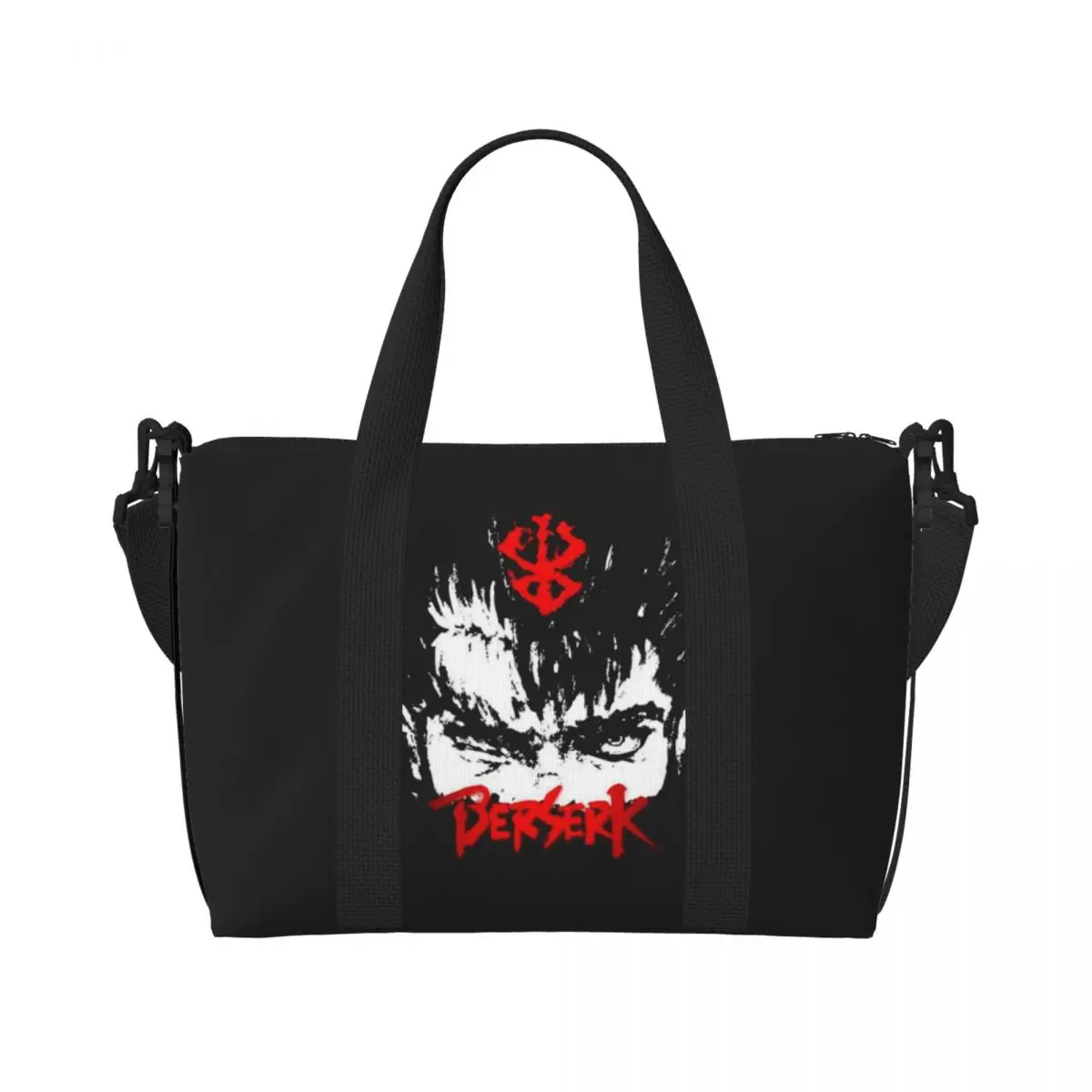 Anime B-Berserk Handheld crossbody travel bag Travel Duffel Bag Tote Large Capacity Weekender Gym Sport Holdall