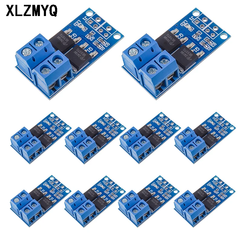 10pcs 15A 400W MOS FET Trigger Switch Drive Module DC 5V-36V PWM Regulator Control Panel Motor Control Board DIY Electronic