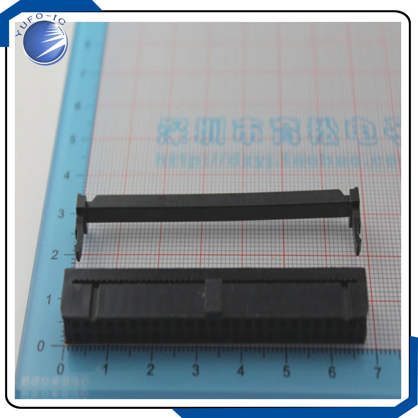 5PCS/LOT 64PIN ISP JTAG plug connector plug horn head FC-64P 2.54MM  cable wire  spacing IDC Socket