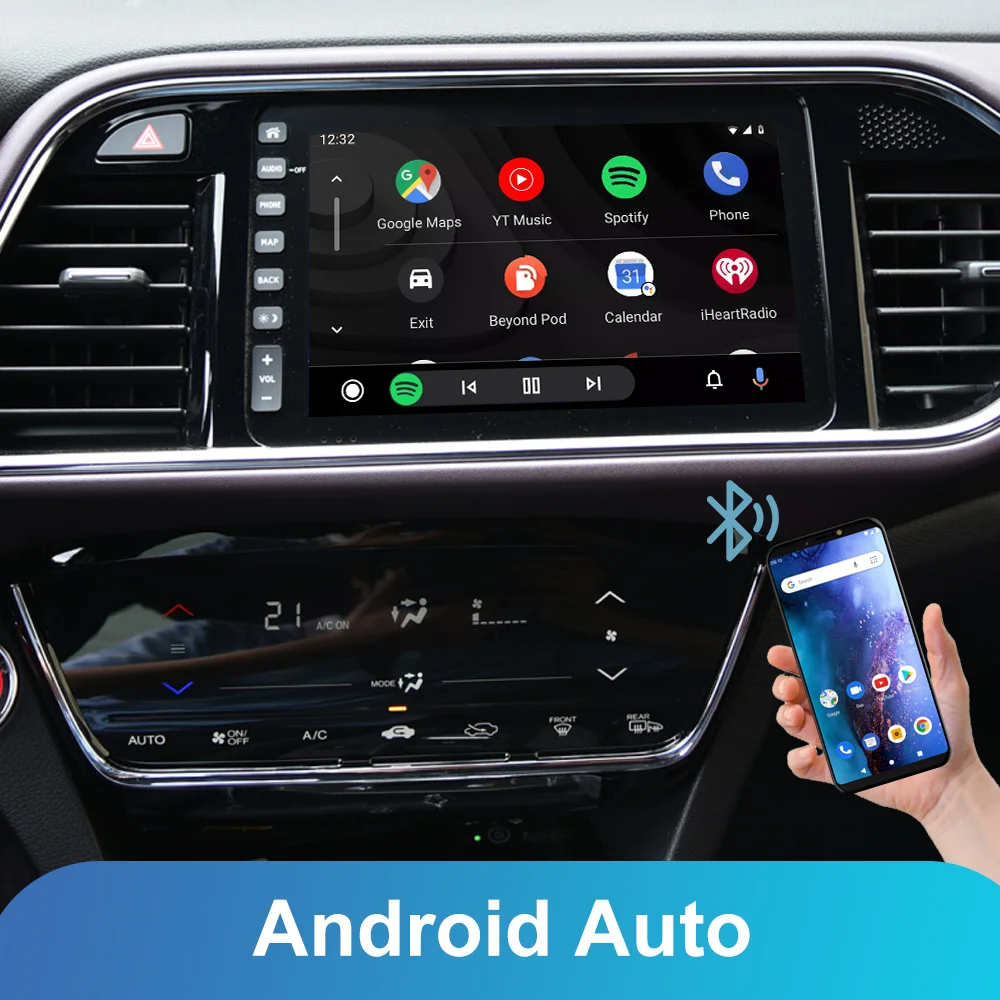 WIZCAR A2 Converter Real-time Maps Online Music Android Auto Adapter For Honda MNV XNV VE1 eNS1 eNP1 for Android Phone Use