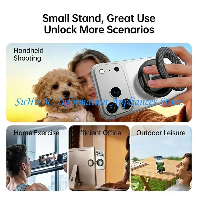 360 Degree Rotating Holder for Phone 17 16 15 Double Side Phone Bracket