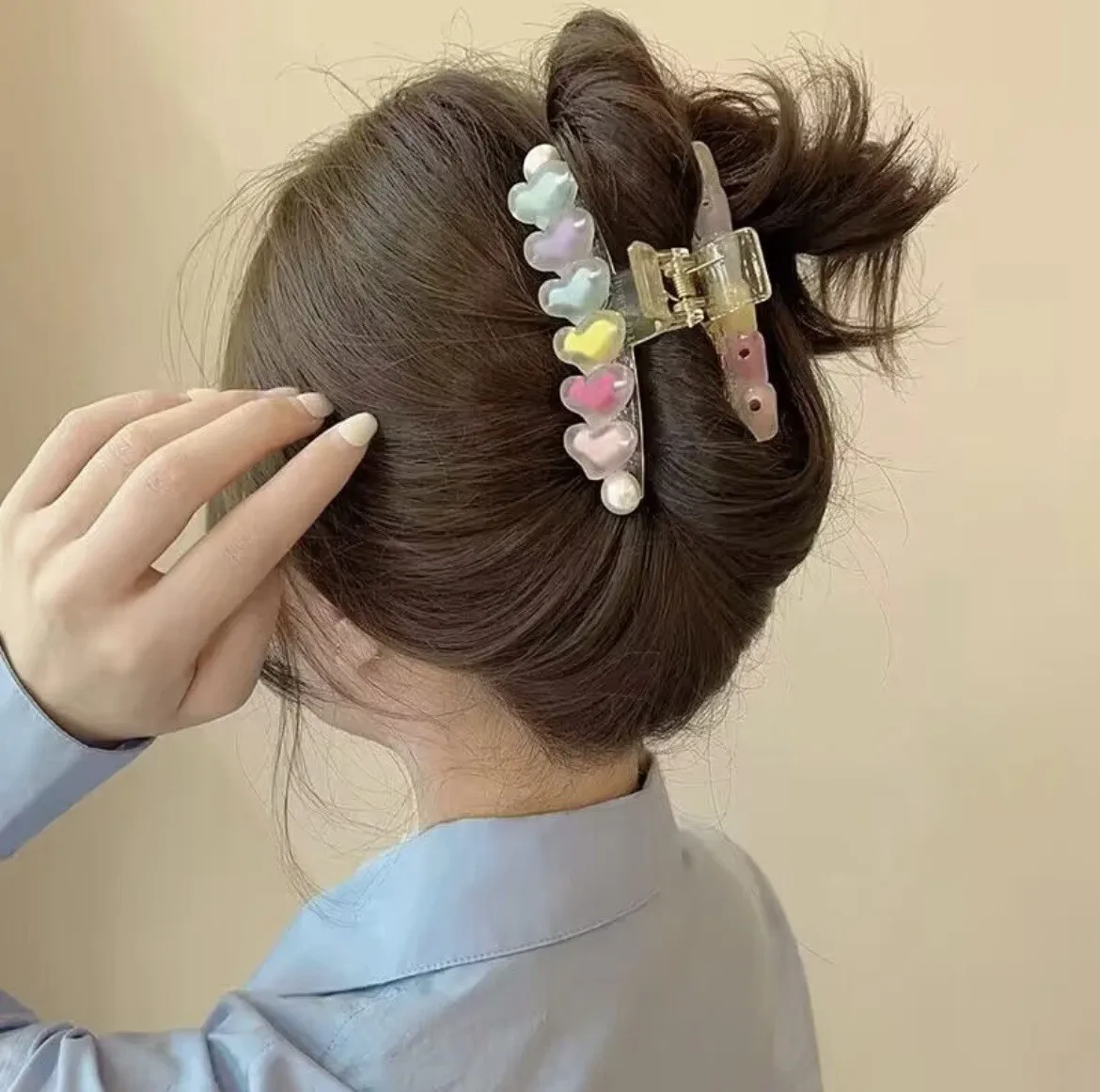 Korean Version Of New Love Grip Clip Sweet And Cute Princess Hairpin Hair Accessory