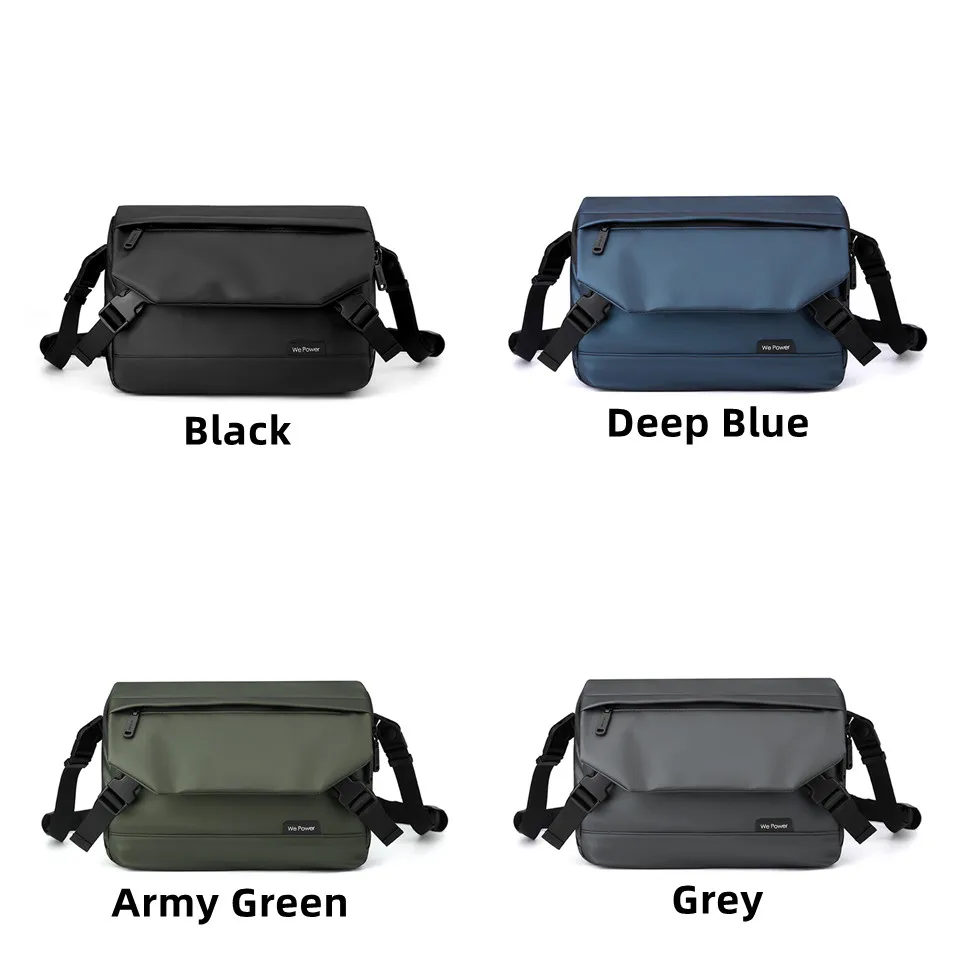Men's Retro Versatile Nylon Shoulder Bags Large Capacity Advanced Trend Men Simplicity Fashion Solid Color Handbags