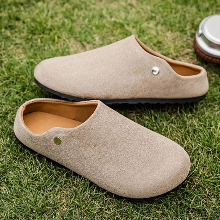 Neue Vielseitige Übergrößen-Herrenschuhe für Outdoor-Aktivitäten, Abriebfest, Bequeme Slip-On Schuhe, Halbzehen-Pantoffeln – Detail 12