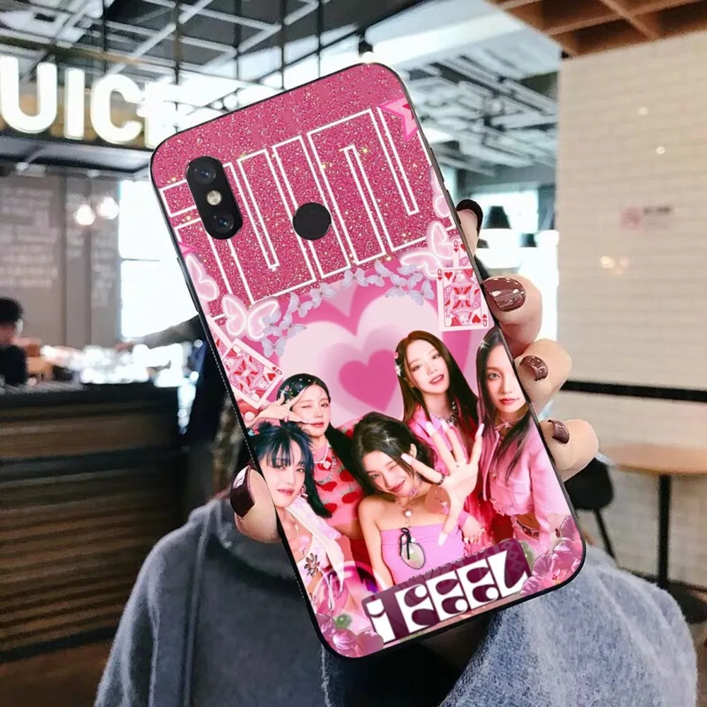 Kpop G-GIDLE I FEEL Beautiful Phone Case For Xiaomi Mi 5X 8 9 10 11 12 lite pro 10T PocoX3pro PocoM3 Note 10 pro lite