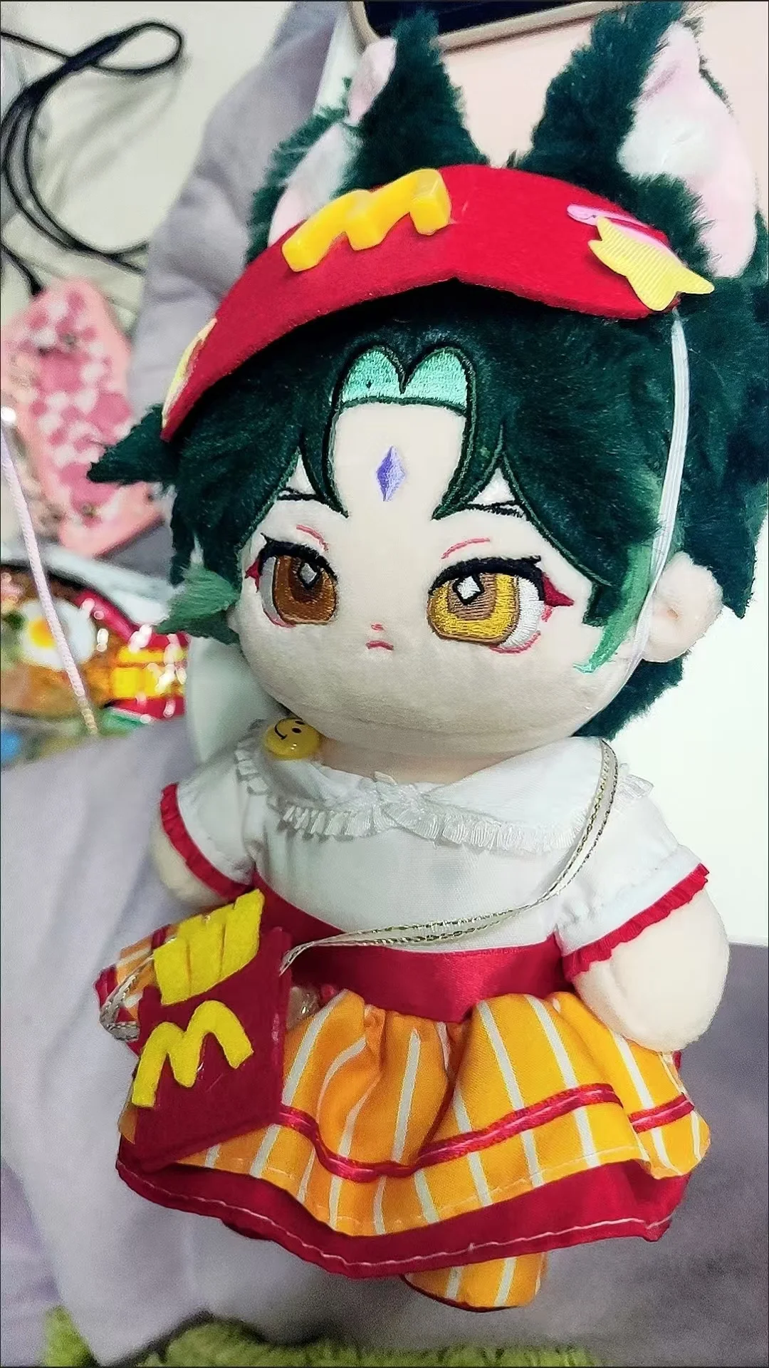 Stuffed 20cm Genshin Impact Xiao Cotton Dolls Anime Game Peripheral Cute Plush Puppet Clothes Changing Gift Toys Xiao