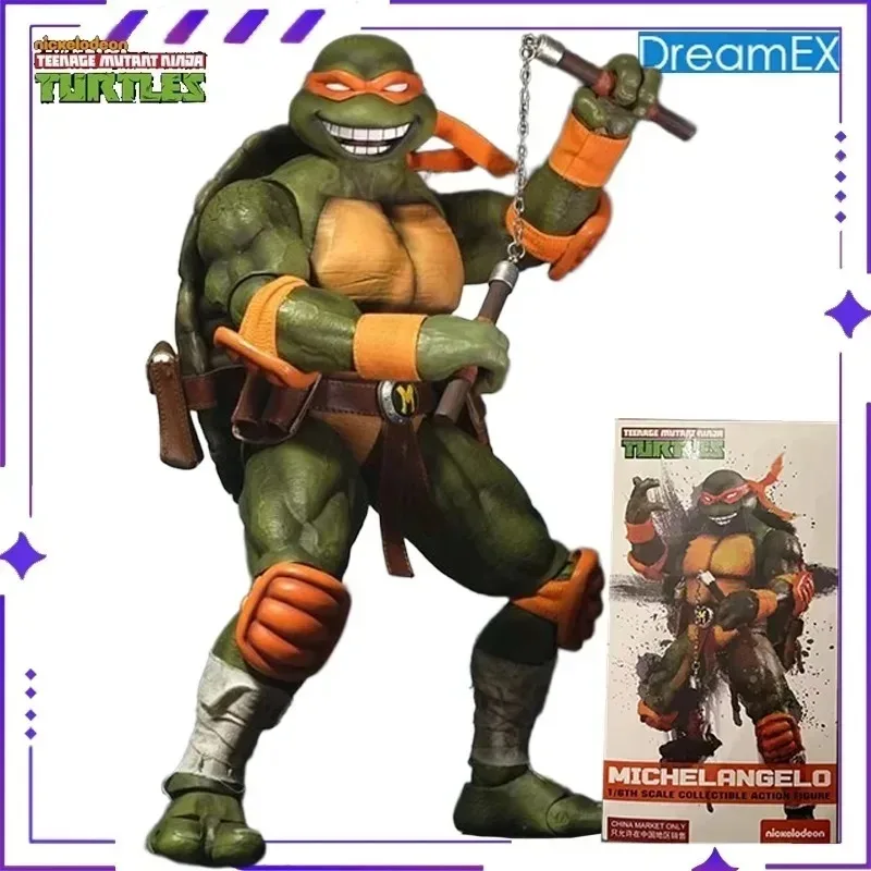 Autentyczna seria DreamEX Original Wojownicze Żółwie Ninja Michelangelo i Donatello 1/6 Anime Mobile Doll Model Zabawka Kolekcjonerska Dostępna od ręki