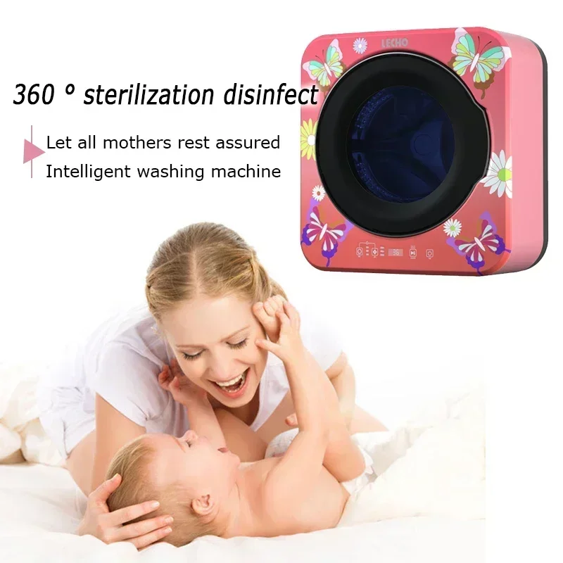 Wall Mounted Mini Washing Machine Low Noise Front Loading Washer And Dryer Combo
